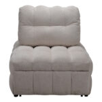 Πολυθρόνα-κρεβάτι Jelica pakoworld γκρι-μπεζ ύφασμα 88x110x86εκ - Image 9