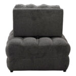 Πολυθρόνα-κρεβάτι Jelica pakoworld γκρι ύφασμα 88x110x86εκ - Image 11