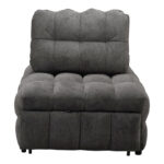 Πολυθρόνα-κρεβάτι Jelica pakoworld γκρι ύφασμα 88x110x86εκ - Image 9