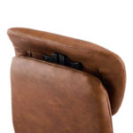 Καρέκλα γραφείου διευθυντή Ferka pakoworld καφέ pu 64x71x120-128εκ - Image 7