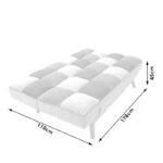 Καναπές - κρεβάτι Andy pakoworld 3θέσιος με ύφασμα πολύχρωμο 178x91x86εκ - Image 10