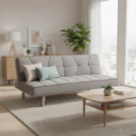 Καναπές-κρεβάτι Travis pakoworld 3θέσιος ύφασμα γκρι 175x83x74εκ - Image 2