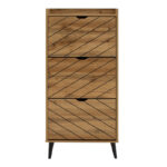 Παπουτσοθήκη Thelma pakoworld 12 ζεύγων oak 60x23.8x131.6εκ - Image 4