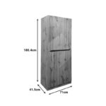 Παπουτσοθήκη-ντουλάπι Kebell pakoworld σε oak απόχρωση 71x41.5x180.4εκ - Image 6