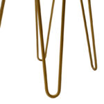 Κομοδίνο Isla pakoworld χρώμα λευκό painting-χρυσό 42x35x55εκ - Image 7