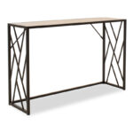 Κονσόλα Ivy pakoworld χρώμα καρυδί-μαύρο 120x35x75εκ - Image 2