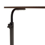 Γραφείο Piper pakoworld με αυξομείωση ύψους-MDF καρυδί-μαύρο 60x40x69-90εκ - Image 5