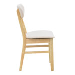 Καρέκλα Gaborn pakoworld σε φυσικό-μπεζ απόχρωση 47x47x81,5εκ - Image 3