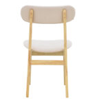 Καρέκλα Gaborn pakoworld σε φυσικό-μπεζ απόχρωση 47x47x81,5εκ - Image 5