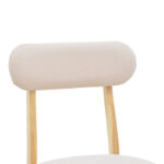 Καρέκλα Gaborn pakoworld σε φυσικό-μπεζ απόχρωση 47x47x81,5εκ - Image 6