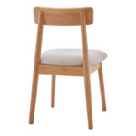 Καρέκλα Tullo pakoworld rubberwood σε φυσική απόχρωση 46x45x78εκ - Image 2