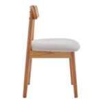 Καρέκλα Tullo pakoworld rubberwood σε φυσική απόχρωση 46x45x78εκ - Image 3