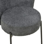 Καρέκλα Houlian pakoworld ανθρακί ύφασμα-πόδι μαύρο μέταλλο 44x66x89εκ - Image 7