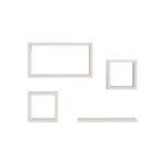 Ραφιέρα Babine pakoworld μελαμίνη σε λευκή απόχρωση 84x15x44εκ - Image 3