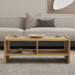 Τραπέζι σαλονιού Tiena pakoworld σε oak απόχρωση 90x50x35εκ - Image 4