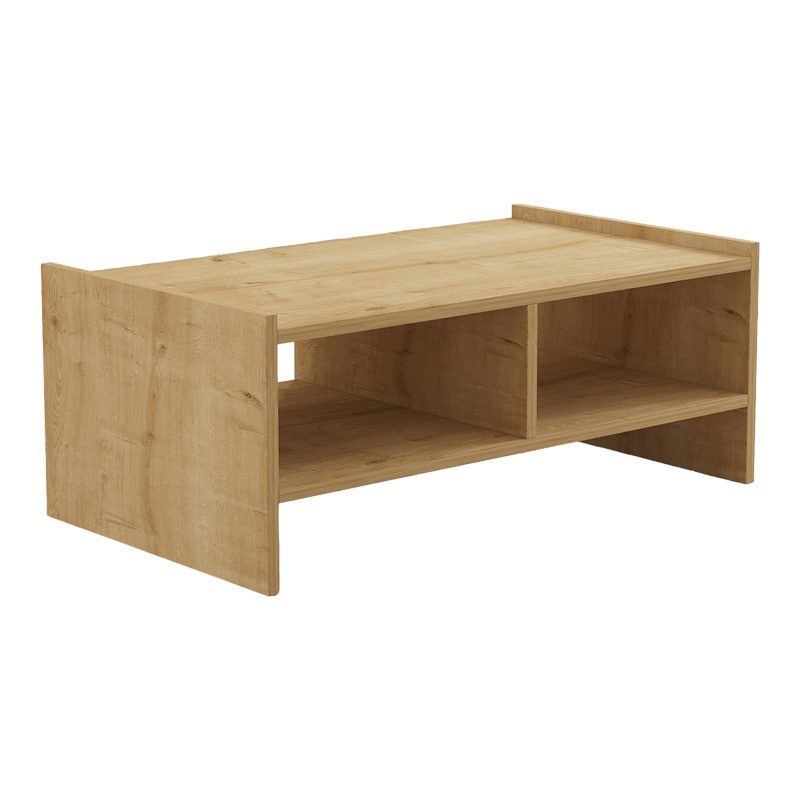 120-000513 Τραπέζι σαλονιού Tiena pakoworld σε oak απόχρωση 90x50x35εκ