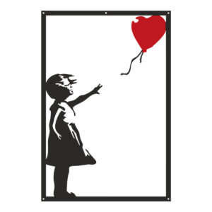 Διακοσμητικό τοίχου Balezo pakooworld μαύρο μεταλλικό 35x1