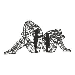 Διακοσμητικό τοίχου Innero pakooworld μαύρο μεταλλικό 50x0