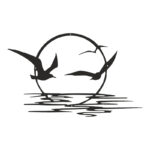 Διακοσμητικό τοίχου Sunsy pakooworld μαύρο μεταλλικό 40x1