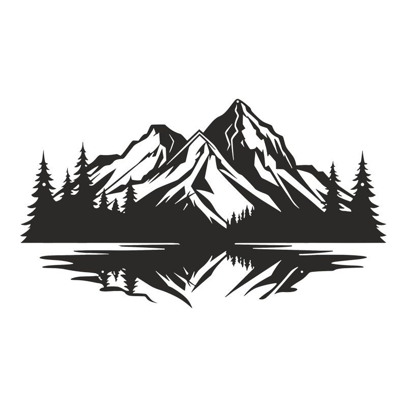 120-000653 Διακοσμητικό τοίχου Mirolo pakooworld μαύρο μεταλλικό 70x0