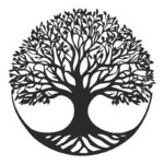 Διακοσμητικό τοίχου Lifeto pakooworld μαύρο μεταλλικό Φ80x0