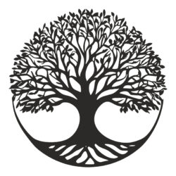 Διακοσμητικό τοίχου Lifeto pakooworld μαύρο μεταλλικό Φ80x0