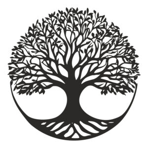 Διακοσμητικό τοίχου Lifeto pakooworld μαύρο μεταλλικό Φ80x1