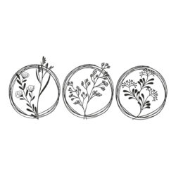 Διακοσμητικό τοίχου Fremio pakooworld σετ 3τεμ μαύρο μεταλλικό Φ30x0