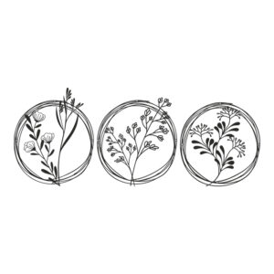 Διακοσμητικό τοίχου Fremio pakooworld σετ 3τεμ μαύρο μεταλλικό Φ30x1