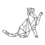 Διακοσμητικό τοίχου Cathy pakooworld μαύρο μεταλλικό 40x1