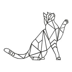 Διακοσμητικό τοίχου Cathy pakooworld μαύρο μεταλλικό 40x1