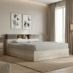 Κρεβάτι OLYMPUS pakoworld χρώμα castillo-toro 160x200εκ