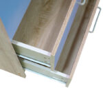 Ντουλάπα ρούχων παιδική δίφυλλη Looney pakoworld χρώμα castillo-μπλε 81x57x183εκ - Image 8