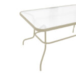 Τραπεζαρία Valor-Lindaria pakoworld σετ 5τεμ μέταλλο σε σαμπανιζέ και pe rattan σε φυσική απόχρωση 110x60x70εκ - Image 7