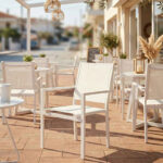 Πολυθρόνα Zacreta pakoworld αλουμίνιο-textilene σε λευκή απόχρωση 56x61x87.5εκ - Image 2