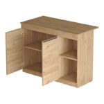 Τραπέζι-πάγκος κουζίνας Kogile pakoworld σε φυσική απόχρωση 120x60x88.2εκ - Image 4