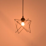 Φωτιστικό οροφής Langit pakoworld Ε27 μέταλλο μάυρο 18x18x65εκ - Image 2