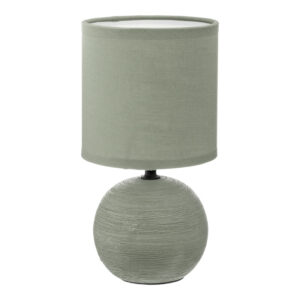 Επιτραπέζιο φωτιστικό PWL-1210 pakoworld Ε14 60W κεραμικό χακί Φ13x25εκ