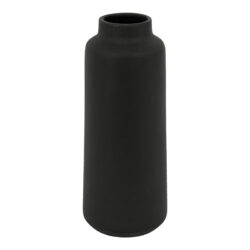 Βάζο Bender pakoworld κεραμικό σε μαύρη απόχρωση Φ12x30εκ