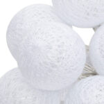 Διακοσμητικά λαμπάκια led Batoni pakoworld pvc σε λευκή απόχρωση Φ6x435εκ - Image 2