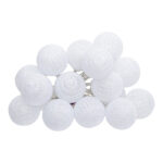 Διακοσμητικά λαμπάκια led Batoni pakoworld pvc σε λευκή απόχρωση Φ6x435εκ