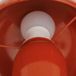 Επιτραπέζιο φωτιστικό Mushi pakoworld μέταλλο σε terracotta απόχρωση Φ20x24,5εκ - Image 3