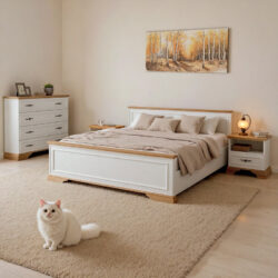 Φοιτητικό πακέτο επίπλων υπνοδωματίου Dreams 5 pakoworld σετ 4 τμχ