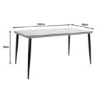 Τραπεζαρία Naoki-Tanish pakoworld σετ 7 τμχ rattan φυσικό-μαύρο μέταλλο-γυαλί 160x90x78εκ - Image 10