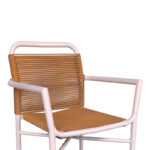 Τραπεζαρία Kliton - Clutch σετ 3τεμ pakoworld αλουμίνιο σε λευκή απόχρωση 80x80x74εκ - Image 4