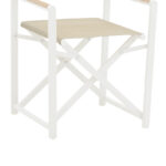 Τραπεζαρία Kliton - Mabu σετ 5τεμ pakoworld αλουμίνιο σε λευκή απόχρωση 80x80x74εκ - Image 8