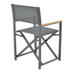 Τραπεζαρία Mabu-Kliton A σετ 5τεμ pakoworld αλουμινίου σε ανθρακί απόχρωση 150x80x74εκ - Image 3