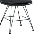 Τραπεζαρία Naoki-Kliton I σετ 5τεμ pakoworld ανθρακί αλουμίνιο και pe rattan σε μαύρη απόχρωση 150x80x74εκ - Image 5