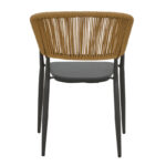 Τραπεζαρία Raven-Kliton A σετ 5τεμ pakoworld αλουμίνιο σε ανθρακί απόχρωση 150x80x74εκ - Image 6