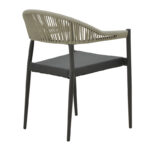 Τραπεζαρία Elation-Kliton B σετ 7τεμ pakoworld αλουμίνιο σε ανθρακί απόχρωση 150x80x74εκ - Image 3